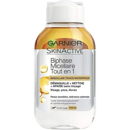 Garnier SkinActive Biphase Micellaire Tout en 1 - Waterproof - 100ml