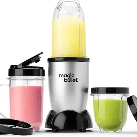 Magic Bullet Blender, Small, Silver, 11 Piece Set
