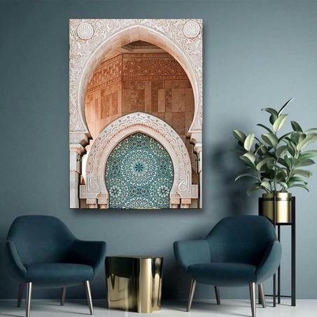 Tableau Décoratif "ARABESQUE" - Toile sans cadre extérieur