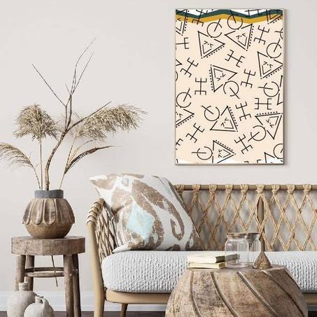 Tableau AMAZIGH Décoratif - Toile sans cadre extérieur