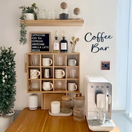 Étagère Coin Café - Design Fonctionnel et Élégant