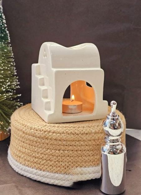 Brûleur de Parfum en Céramique & Huile Essentielle