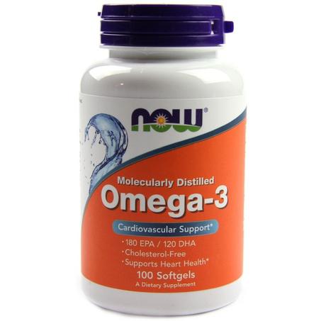 ناو فودز‏, زيت السمك أوميجا 3 ، 100 كبسولة هلامية  Made in USA OMEGA3