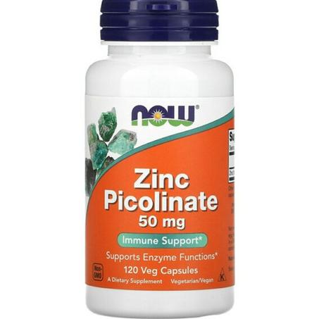 بيكولينات الزنك، 50 مجم، 120 كبسولة نباتية  Made in USA ZINC PICOLINATE NOW