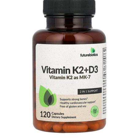 فيتامين ك2 + د3 مع فيتامين ك2 في صورة MK-7، ‏120 كبسولة D3K2 Made in USA