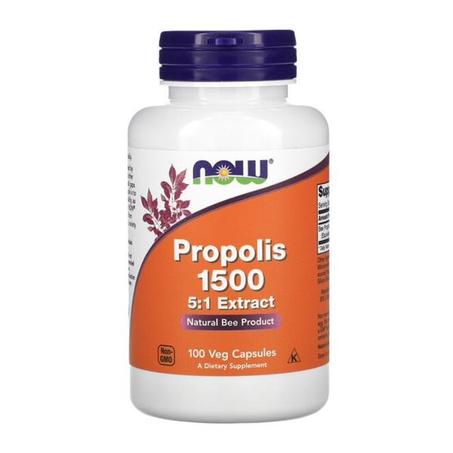 عكبر 1500، 100 كبسولة نباتية PROPOLIS NOW FOODS 1500mg Made in USA