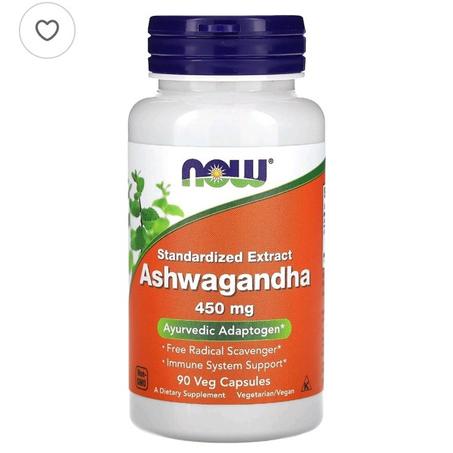 اشواغندا عبعب منوم، مستخلص موحد، 450 ملجم، 90 كبسولة نباتية ASHWAGHNDA NOW Made in USA