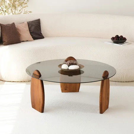 Table Organique en Verre