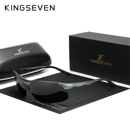 KINGSEVEN®   ORIGINAL  SPORT N9126  - CADRE ALUMINIUM - ULTRALÉGÈRE  ADAPTER A TOUTE ACTIVITÉ-  POLARISER HD ET 100% UV400