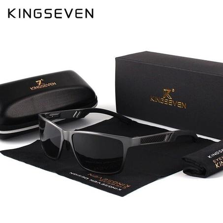 KINGSEVEN®   LUNETTES DE SOLEIL  LA CHARISMATIQUE  N7180 - CADRE EN ALUMINIUM  -    ANTIREFLET ET ANTIRAYURE  - POLARISER HD ET  100% UV400