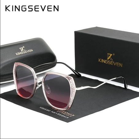 KINGSEVEN®  LUNETTES DE SOLEIL PURITY & CHARM POUR FEMME  N7832  - ANTI IMPACT ET ANTIREFLET-  POLARISER HD ET 100% UV400