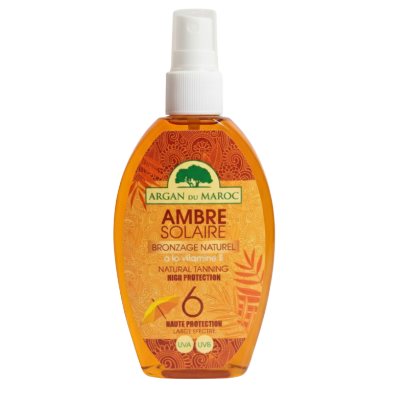 زيت التسمير طبيعي بي الاركان بحماية عالية من الشمس