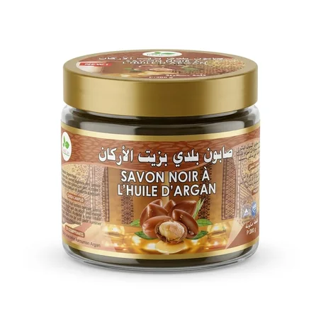 صابون بلدي مغربي أصيل بزيت الأركان: سر النعومة المغربية 200غ