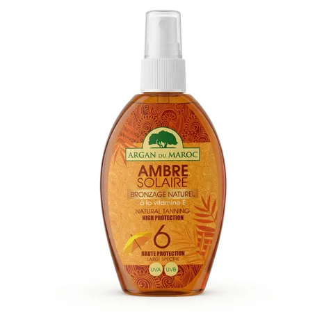 زيت التسمير طبيعي بي الاركان بحماية عالية من الشمس