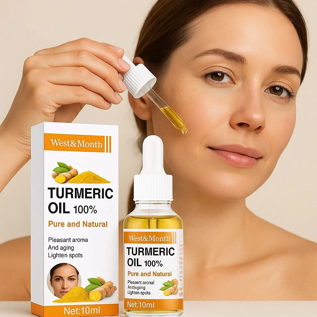 Turmeric Oil ودّعي البقع والتصبغات، واسترجعي إشراقة بشرتك الطبيعية  مع سيروم