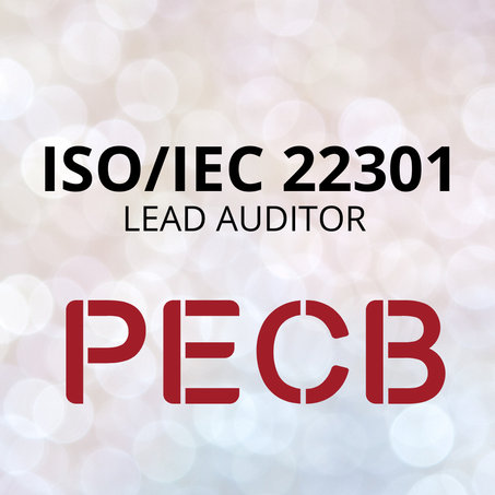 ISO/IEC 22301 LEAD AUDITOR- PECB