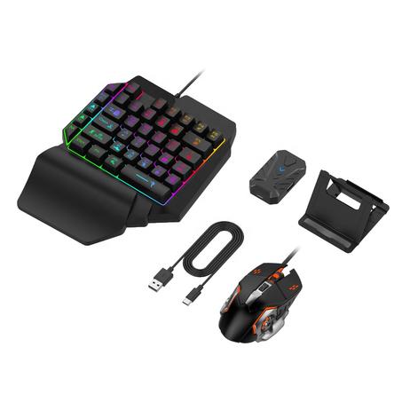 7 in 1 video game combo pack keyboard mouse holer