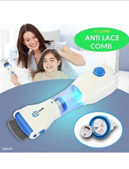 V COMB Anti Poux Electrique - Brosse Peigne Aspirant