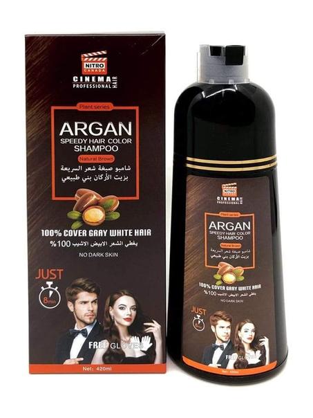 NITRO CANADA Argan Speedy Hair Color Shampoo ( Noir)