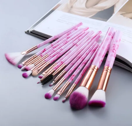 FLD 5/15Pcs Makeup Brushes Tool Set Cosmetic Powder Eye Shadow Foundation Blush Blending Beauty Make Up Brush Maquiagem