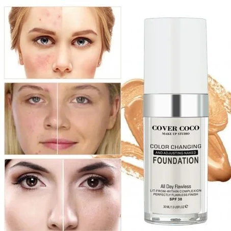 Foundation COVER COCO Fond de teint waterproof s'adapte à toutes les couleurs de peau