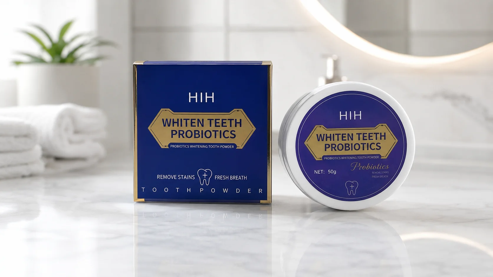 Probiotics Whitening ( rend les dents blanc et élimine les tâtes jaune )