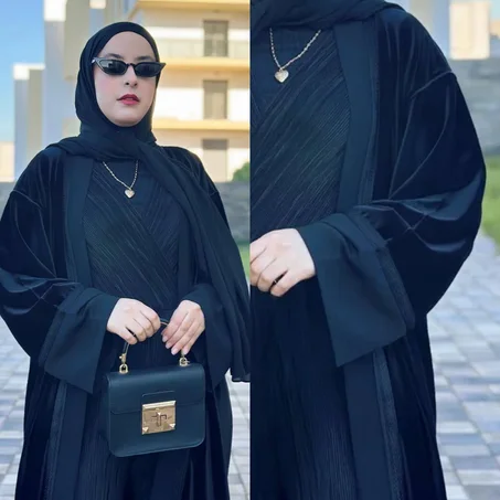 عباية كيمونو عصرية بلمسة تقليدية بالسفيفة