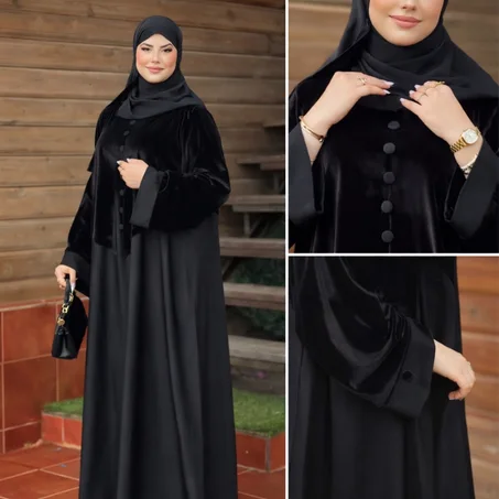 عباية المخمل الملكي 🖤✨