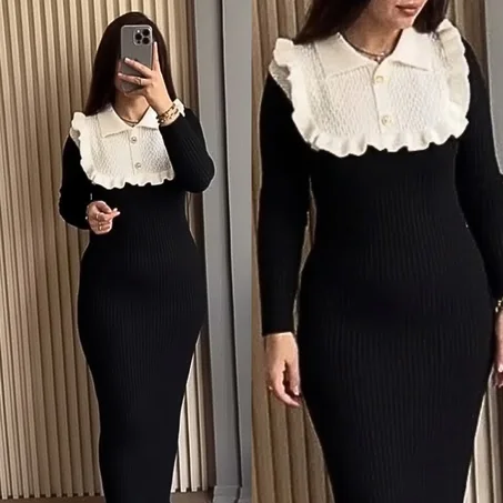 فستان ناعم أنيق بلمسة كلاسيكية