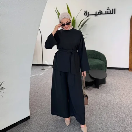 ✨ أونصومبل قطعتين بالحزام 🤎