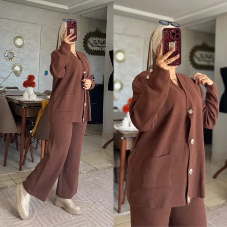 طقم شتوي أنيق بلمسة عصرية راقية