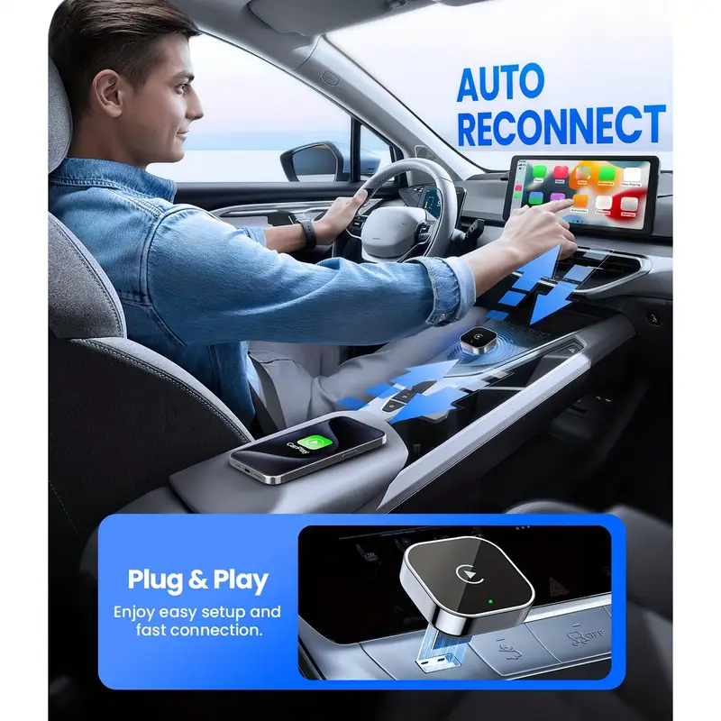 🎯 CarPlay Wireless USB Adapter