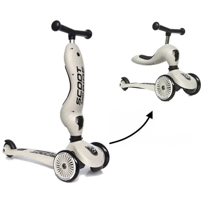 Porteur évolutif en trottinette Highway kick 1 Beige