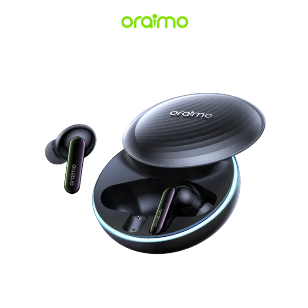 oraimo SpaceBuds Ecouteurs à réduction de bruit ANC 50dB avec personnalisation des commandes vocales