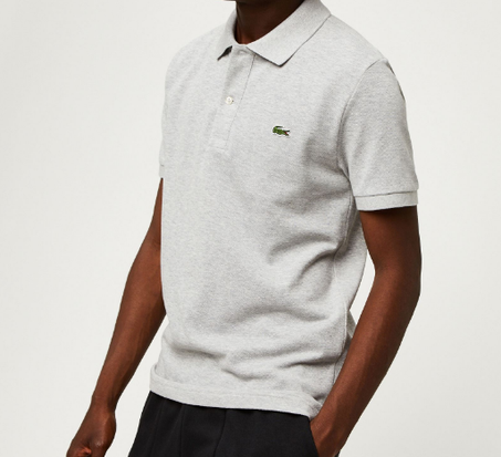 lacoste polo gris