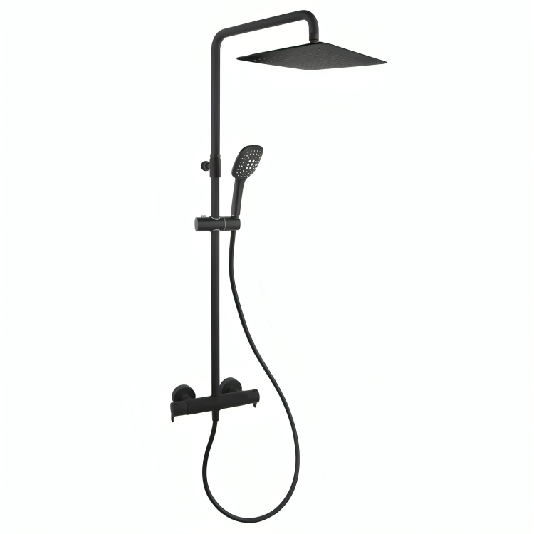 Colonne de Douche BLAUTHERM – Noir Mat Premium (300mm)