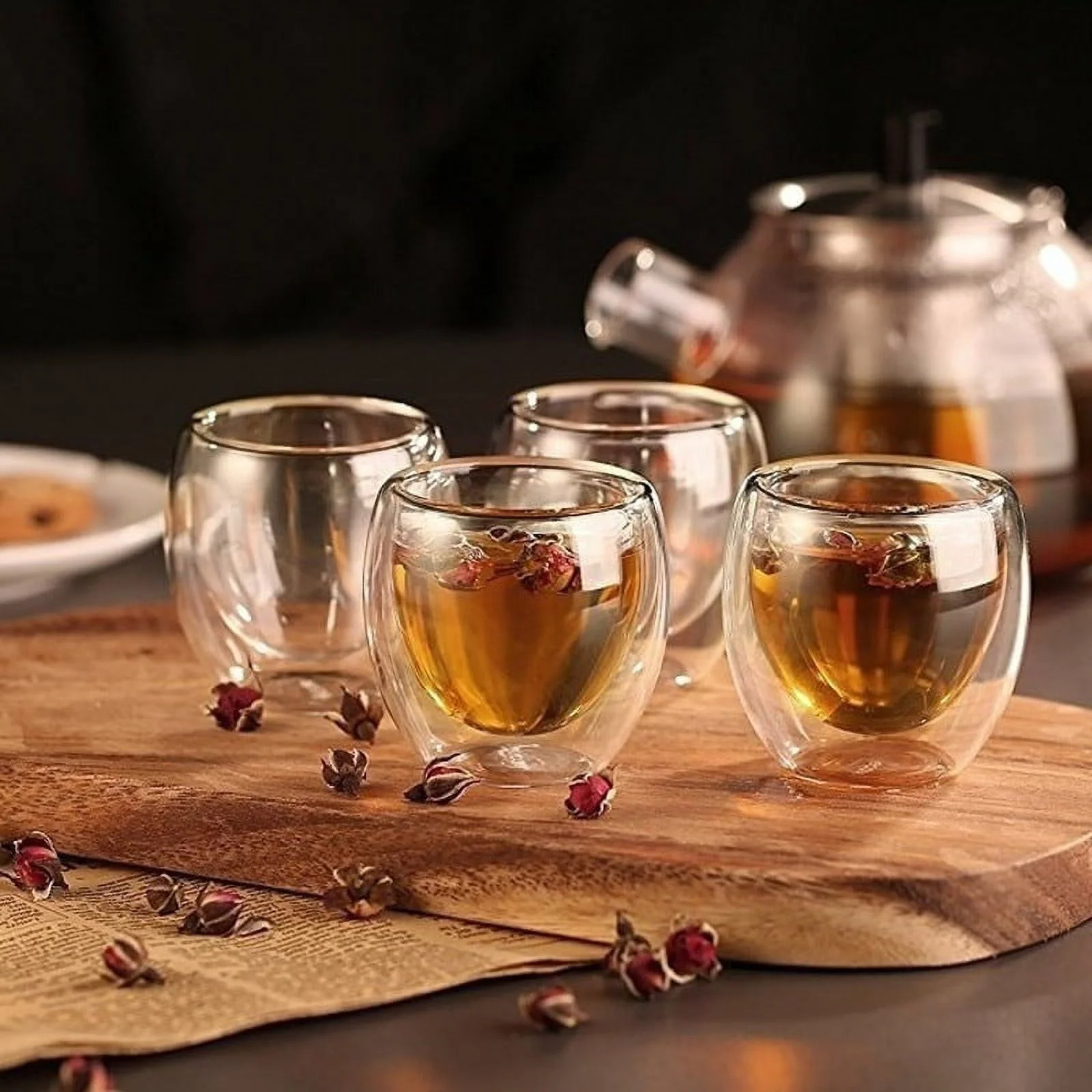 Verre double paroi 80 ml - Tasse double paroi pack de 6