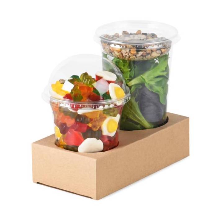 porte-gobelets carton 2 compartiments pour coffee shop