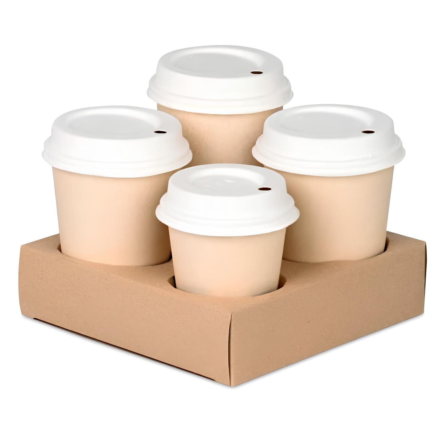 porte-gobelets carton 4 compartiments livraison boissons