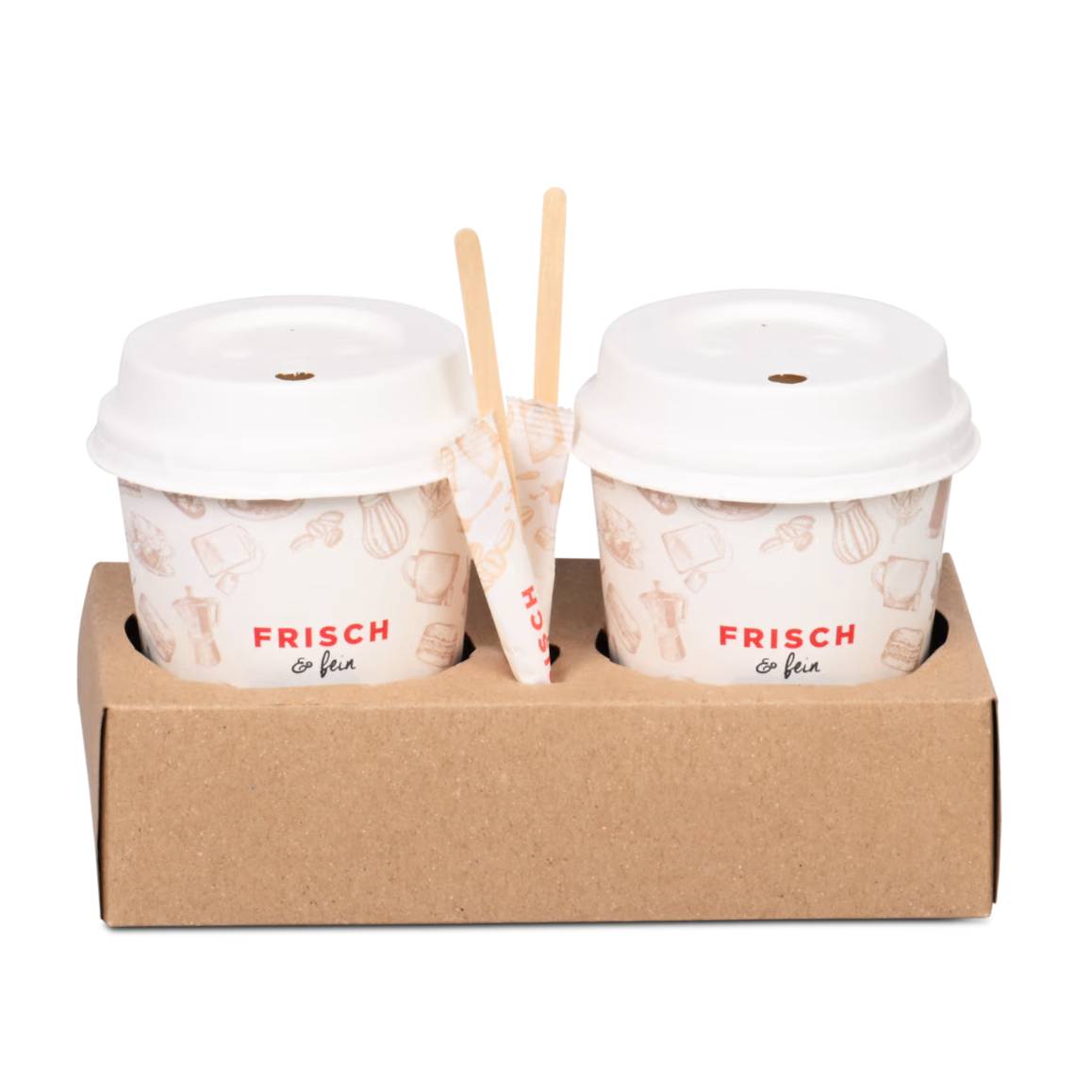 Porte-Gobelets en Carton 2 et 4 Compartiments