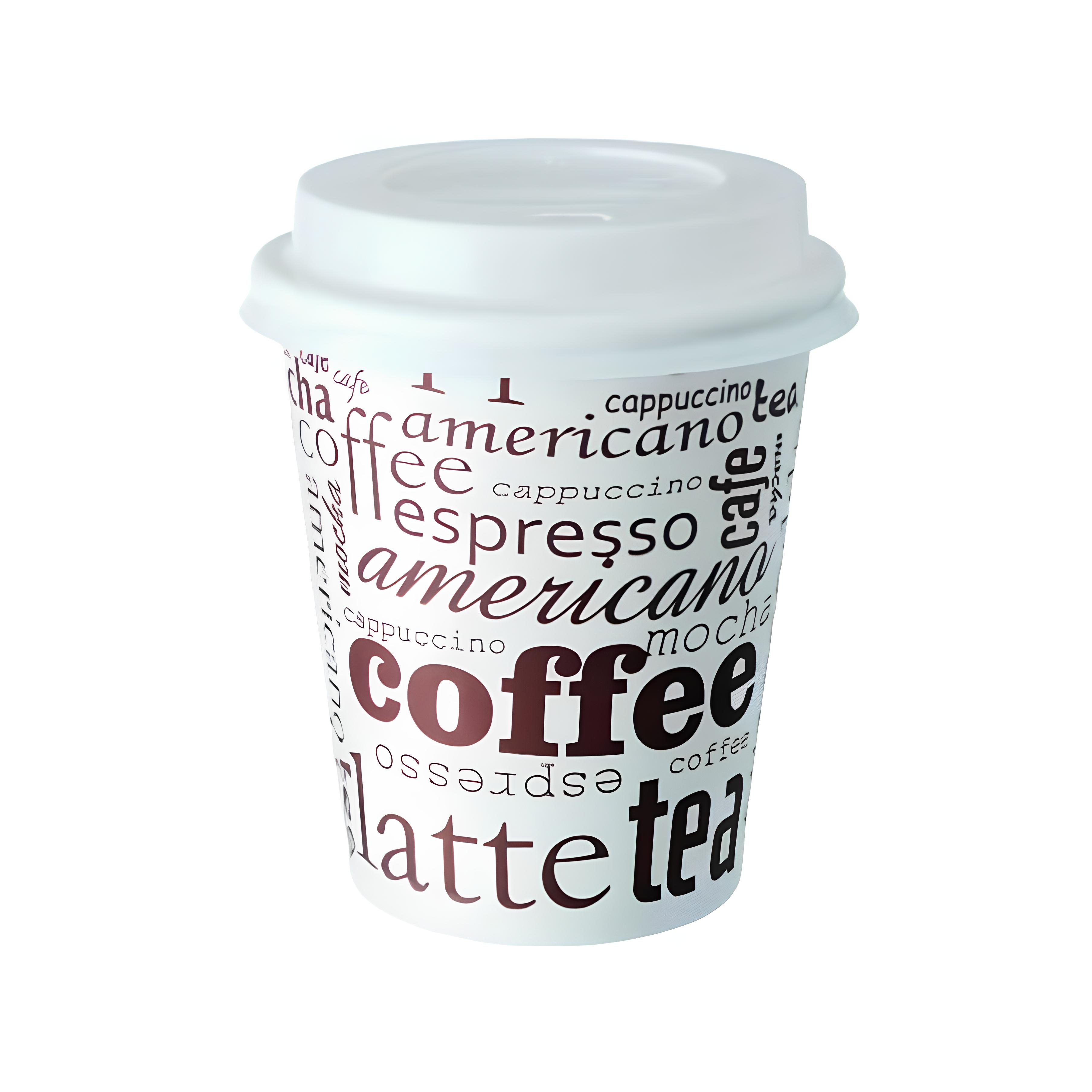 100 Gobelets en Carton 4 oz avec Couvercles