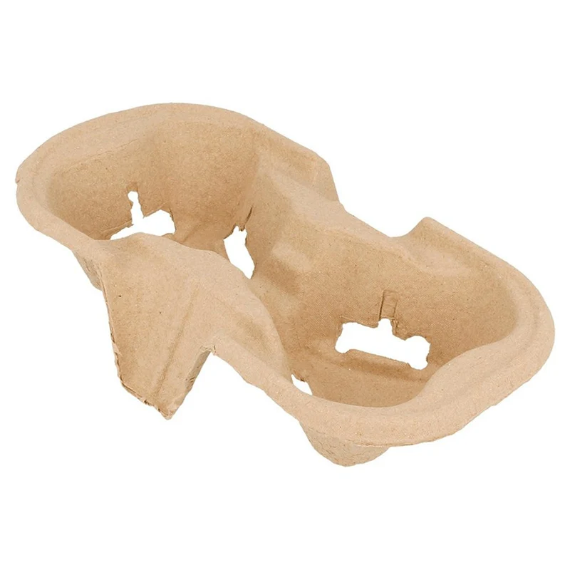 Porte-Gobelets en Cellulose Moulée – 2 ou 4 Compartiments (Lot de 50)