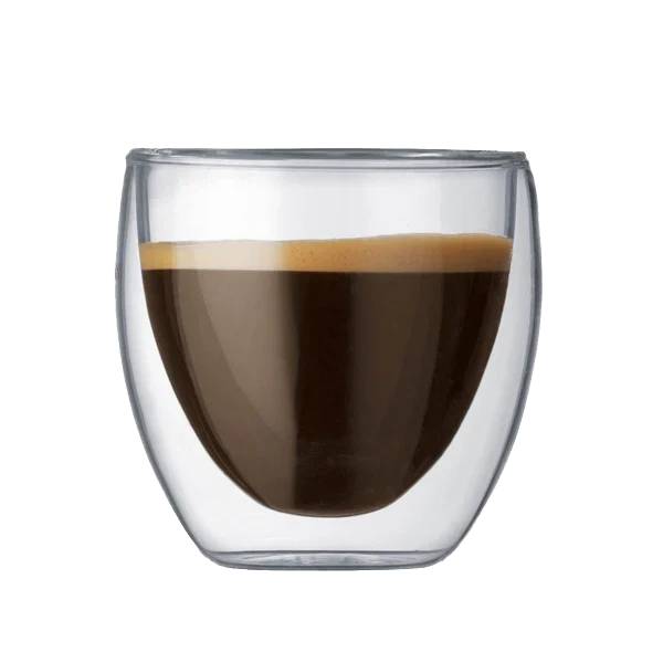 Verre double paroi 80 ml - Pack de 6 tasses