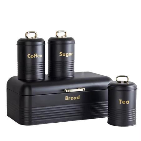 Set de 4 Boîtes de Rangement en Métal