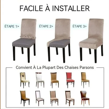 Housse de Chaise أنيقة، عملية، وكتعطي حياة جديدة لدارك