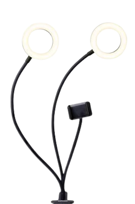 ‎LED SELFIE DUAL RING LIGHT SLR-12 BI-COULEUR‎