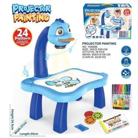 Table de dessin avec projecteur