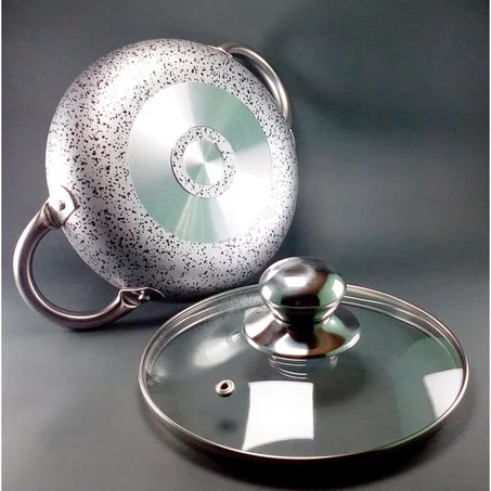 مقلاة بغطاء زجاجي ✅