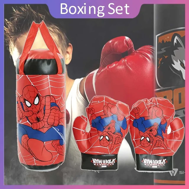 Ensemble de sac de boxe pour enfants et 2 pièces de gants de boxe