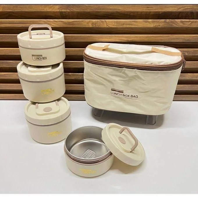 صندوق غداء حراري مع حقيبة محمولة